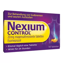 NEXIUM Control 20 mg enterično obložene tablete, 14 kosov