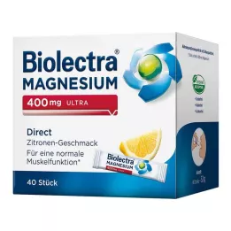 BIOLECTRA Magnezij 400 mg ultra Direct Lemon, 40 kapsul