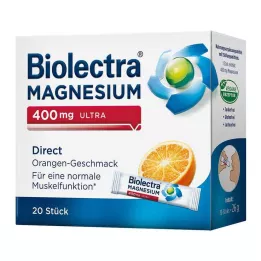 BIOLECTRA Magnezij 400 mg ultra Direct Orange, 20 kapsul