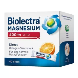 BIOLECTRA Magnezij 400 mg ultra Direct Orange, 40 kapsul