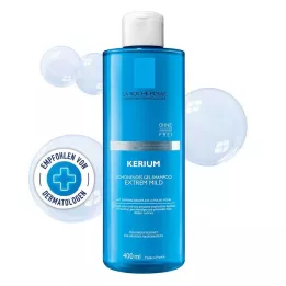 ROCHE-POSAY Kerium izjemno blag gelski šampon, 400 ml