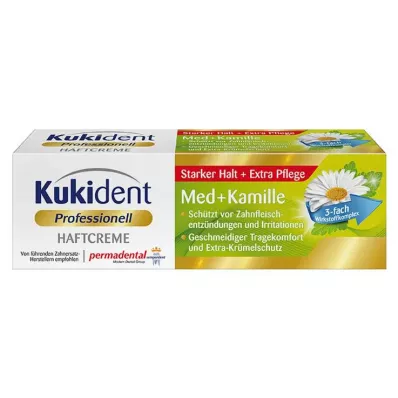 KUKIDENT Lepilna krema Med+Chamomile, 40 g