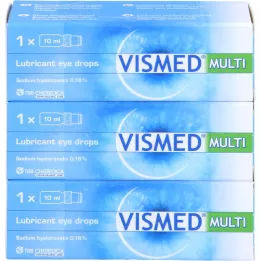 VISMED MULTI Kapljice za oči, 3X10 ml