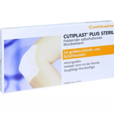 Cutiplast Plus sterilni povoj 7,8x15 cm, 5 kos Cutiplast Plus sterilni povoj 7,8x15 cm, 5 kos