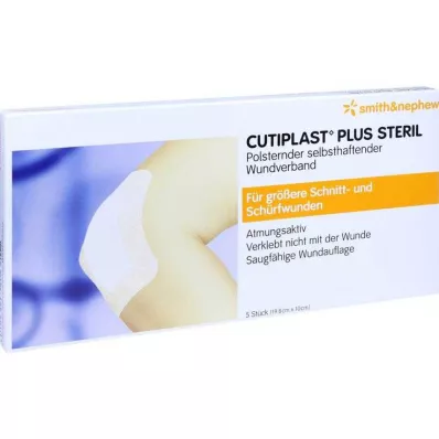 Cutiplast Plus sterilni povoj 10x19,8 cm, 5 kos Cutiplast Plus sterilni povoj 10x19,8 cm, 5 kos