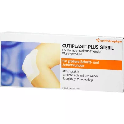 Cutiplast Plus sterilni povoj 10x24,8 cm, 5 kos Cutiplast Plus sterilni povoj 10x24,8 cm, 5 kos