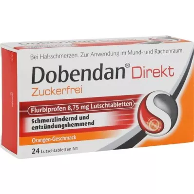 DOBENDAN Neposredni Flurbiprofen 8,75 mg Lut brez sladkorja, 24 kosov