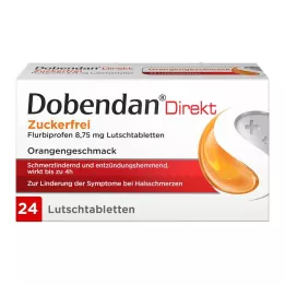 DOBENDAN Neposredni Flurbiprofen 8,75 mg Lut brez sladkorja, 24 kosov