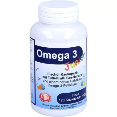 OMEGA-3 Junior Berco žvečljive kapsule, 120 kapsul