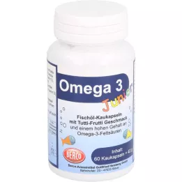OMEGA-3 Junior Berco žvečljive kapsule, 60 kapsul