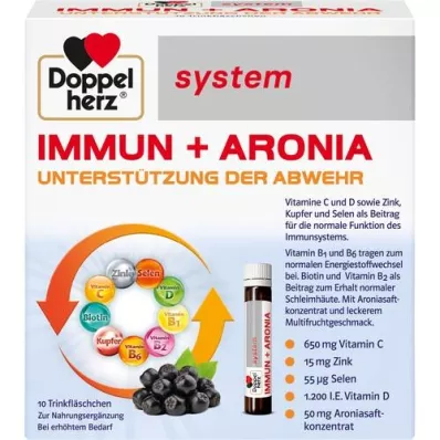 DOPPELHERZ Ampule sistema Immun+Aronia, 10 kosov