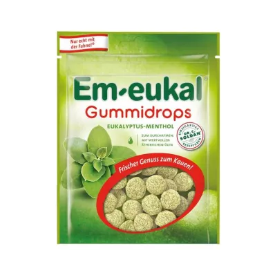 Em-eukal gumijeve kapljice z evkaliptusovim mentolom, ki vsebujejo sladkor, 90 g Em-eukal gumijeve kapljice z evkaliptusovim mentolom, ki vsebujejo sladkor, 90 g