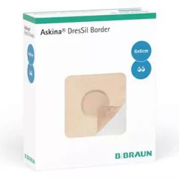 ASKINA DresSil Border Sil.Schaumst.V.6x6 cm, 10 kosov