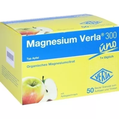 MAGNESIUM VERLA 300 jabolčnih zrnc, 50 kosov