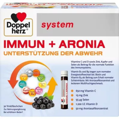 DOPPELHERZ Ampule sistema Immun+Aronia, 30 kosov