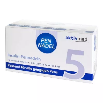 Pen igla univerzalna 5 kanil 0,23x5 mm 32 G, 100 kosov Pen igla univerzalna 5 kanil 0,23x5 mm 32 G, 100 kosov