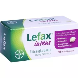 LEFAX intenzivne tekoče kapsule 250 mg simetikona, 50 kosov