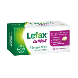 LEFAX intenzivne tekoče kapsule 250 mg simetikona, 50 kosov