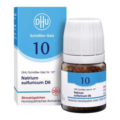 DHU Schüßlerjeva sol št. 10 Natrum sulfuricum D6 globule, 10 g
