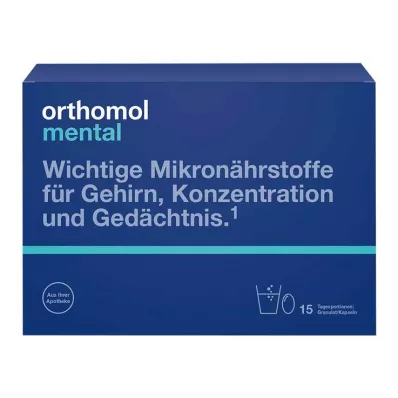 Orthomol Mental Granule / Kapsule 15 dnevnih obrokov, 1 str Orthomol Mental Granule / Kapsule 15 dnevnih obrokov, 1 str