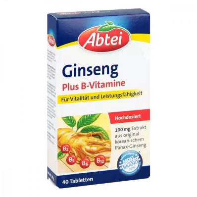 ABTEI Ginseng Plus B-Vitamini Tablete, 40 kapsul ABTEI Ginseng Plus B-Vitamini Tablete, 40 kapsul