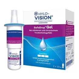 HYLO-VISION Kapljice za oči SafeDrop Gel, 2X10 ml