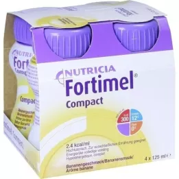 FORTIMEL Compact 2.4 z okusom banane, 4X125 ml