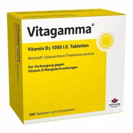 VITAGAMMA Vitamin D3 1.000 I.U. Tablete, 200 kapsul