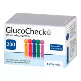 GLUCOCHECK Lancete univerzalne, 200 kosov