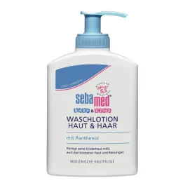 SEBAMED BABY &amp; KIND Losjon za umivanje kože &amp; Lasje, 200 ml