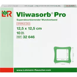 VLIWASORB Pro superabsorb.comp.sterile 12,5x12,5 cm, 10 kosov