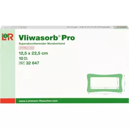 VLIWASORB Pro superabsorb.comp.sterile 12,5x22,5 cm, 10 kosov