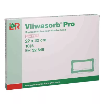 Vliwasorb Pro suberabsorb.Komp.steril 22x32 cm, 10 kos Vliwasorb Pro suberabsorb.Komp.steril 22x32 cm, 10 kos