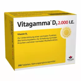 VITAGAMMA D3 2.000 I.U. Vitamin D3 NEM Tablete, 200 kosov