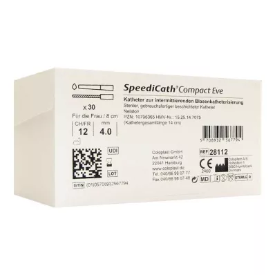 Speedicath Compact Eve kateter CH 12, 30 kos