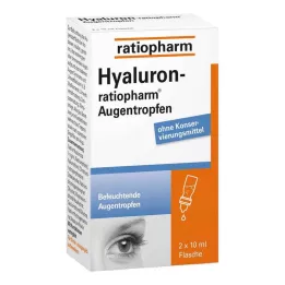 HYALURON-RATIOPHARM Kapljice za oči, 2X10 ml