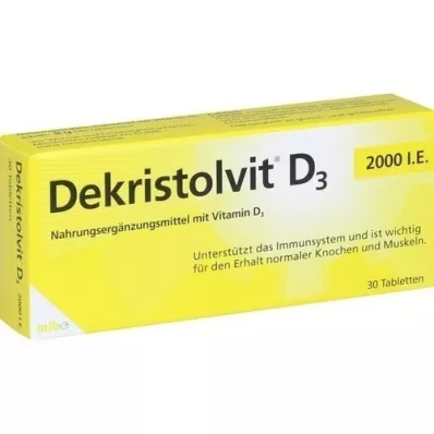 DEKRISTOLVIT D3 2.000 I.U. Tablete, 30 kosov