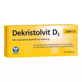 DEKRISTOLVIT D3 2.000 I.U. Tablete, 30 kosov