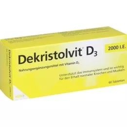 DEKRISTOLVIT D3 2.000 I.U. Tablete, 60 kapsul