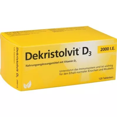 DEKRISTOLVIT D3 2.000 I.U. Tablete, 120 kosov