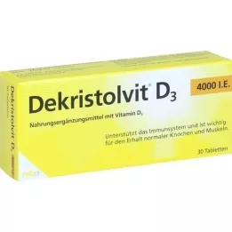 DEKRISTOLVIT D3 4.000 I.U. Tablete, 30 kosov