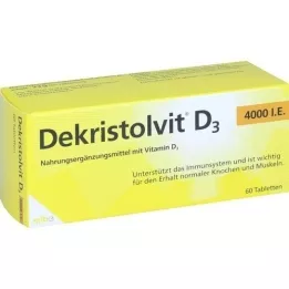 DEKRISTOLVIT D3 4.000 I.U. Tablete, 60 kosov