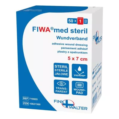Obloga za rane sterilna 5x7 cm prozorna, 50 kom Obloga za rane sterilna 5x7 cm prozorna, 50 kom