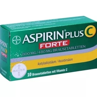 ASPIRIN plus C forte 800 mg/480 mg šumeče tablete, 10 kosov