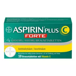 ASPIRIN plus C forte 800 mg/480 mg šumeče tablete, 10 kosov