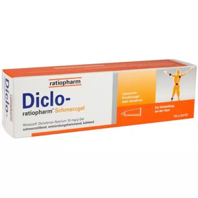 DICLO-RATIOPHARM Gel proti bolečinam, 150 g