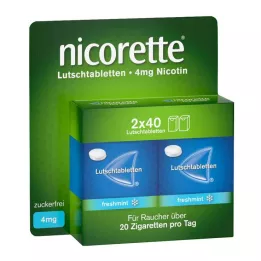 NICORETTE sveža meta 4 mg stisnjene pastile, 80 kosov