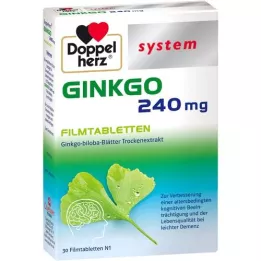 DOPPELHERZ Ginkgo 240 mg sistemske filmsko obložene tablete, 30 kosov