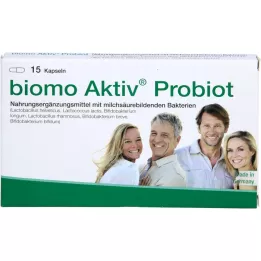 BIOMO Aktivne probiotične kapsule, 15 kosov