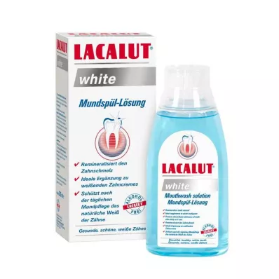 LACALUT bela raztopina za izpiranje ust, 300 ml